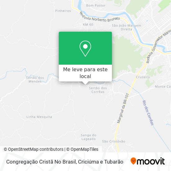 Congregação Cristã No Brasil mapa