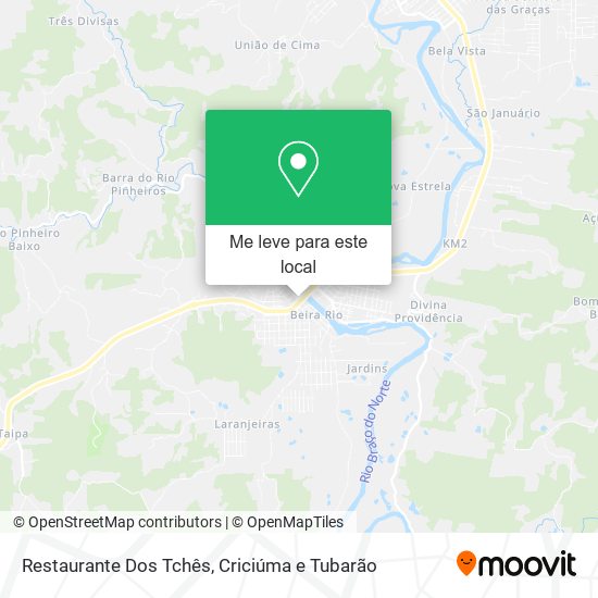 Restaurante Dos Tchês mapa