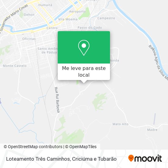 Loteamento Três Caminhos mapa