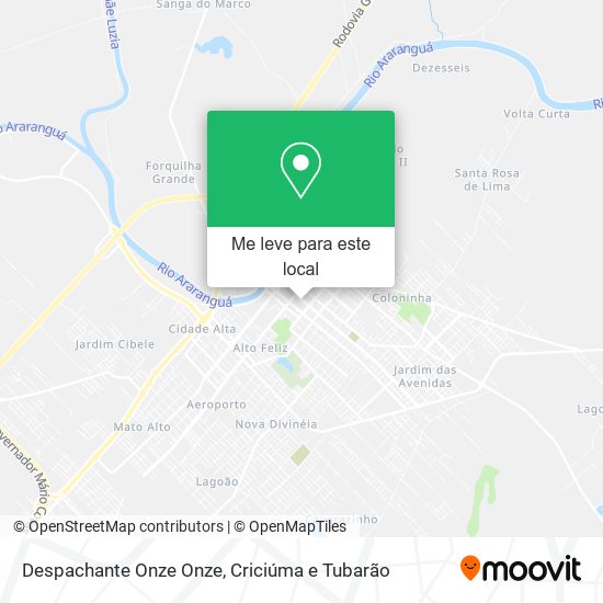 Despachante Onze Onze mapa