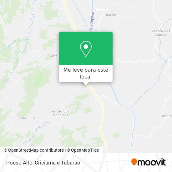 Pouso Alto mapa