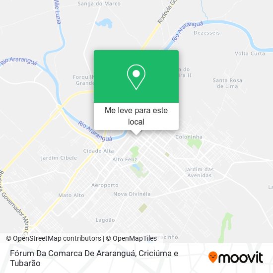 Fórum Da Comarca De Araranguá mapa