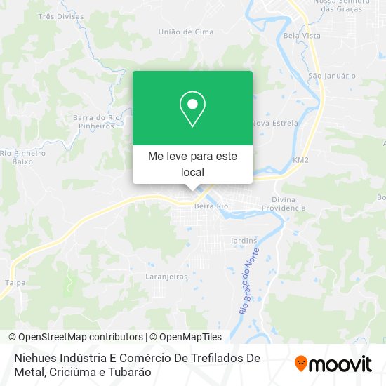 Niehues Indústria E Comércio De Trefilados De Metal mapa