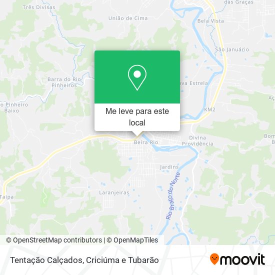 Tentação Calçados mapa