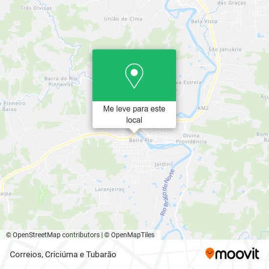 Correios mapa