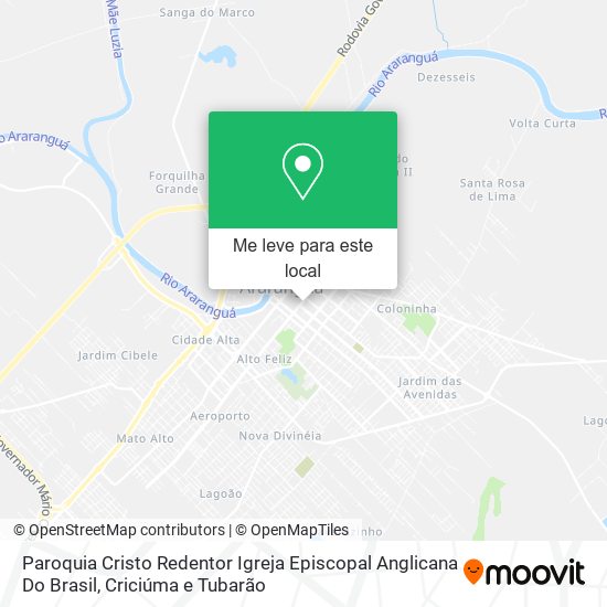 Paroquia Cristo Redentor Igreja Episcopal Anglicana Do Brasil mapa