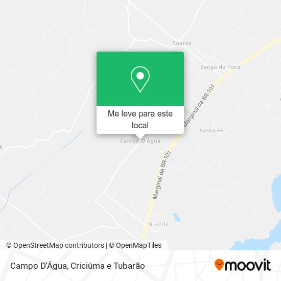 Campo D'Água mapa