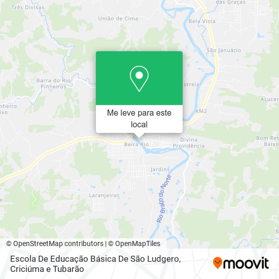 Escola De Educação Básica De São Ludgero mapa