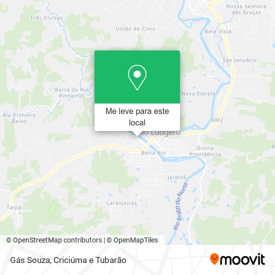 Gás Souza mapa