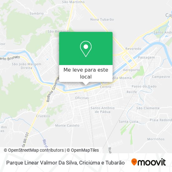 Parque Linear Valmor Da Silva mapa