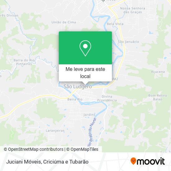 Juciani Móveis mapa