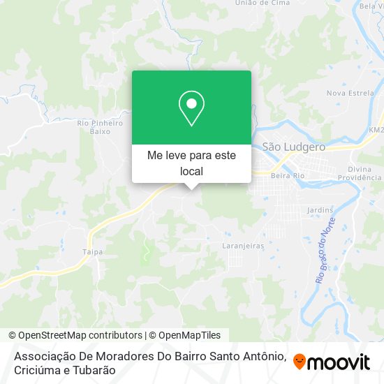 Associação De Moradores Do Bairro Santo Antônio mapa