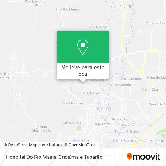 Hospital Do Rio Maina mapa