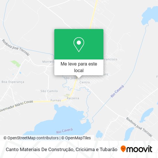 Canto Materiais De Construção mapa