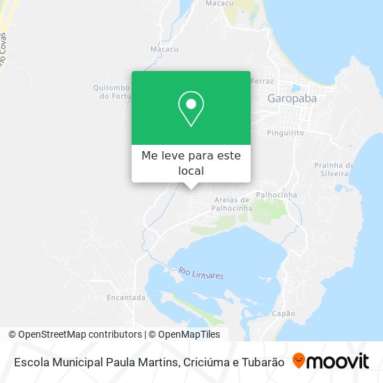Escola Municipal Paula Martins mapa