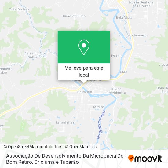 Associação De Desenvolvimento Da Microbacia Do Bom Retiro mapa