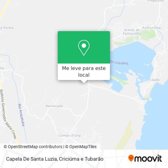 Capela De Santa Luzia mapa