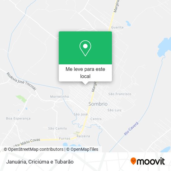 Januária mapa