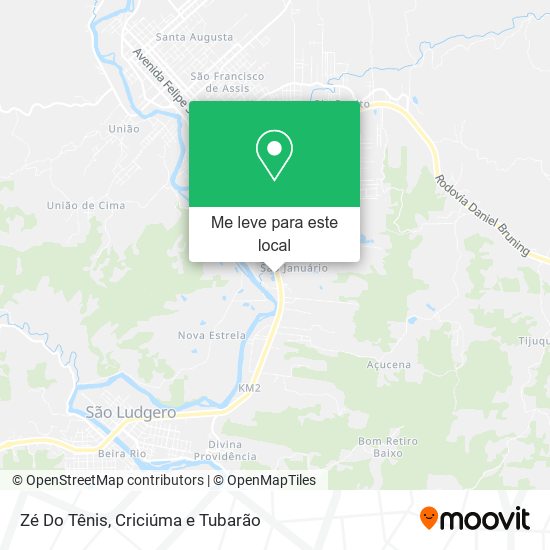 Zé Do Tênis mapa