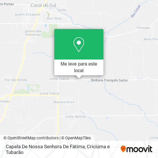 Capela De Nossa Senhora De Fátima mapa