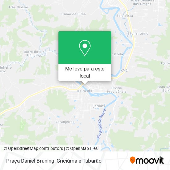 Praça Daniel Bruning mapa