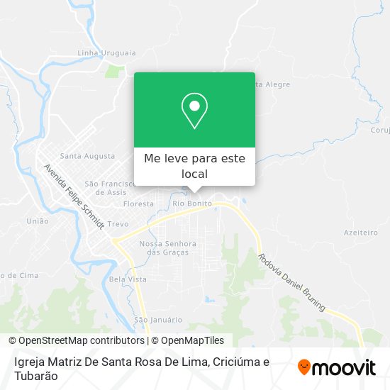 Igreja Matriz De Santa Rosa De Lima mapa