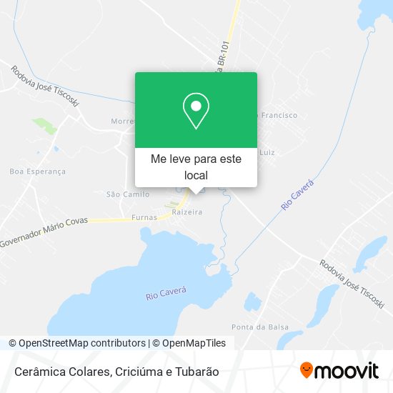 Cerâmica Colares mapa