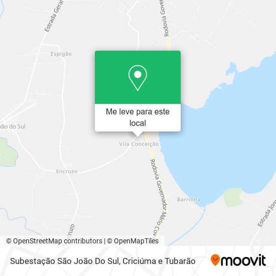 Subestação São João Do Sul mapa