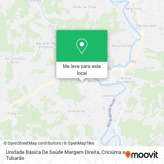 Unidade Básica De Saúde Margem Direita mapa
