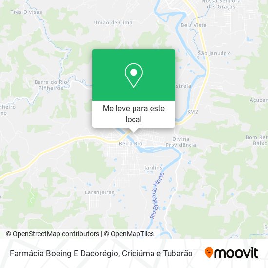 Farmácia Boeing E Dacorégio mapa