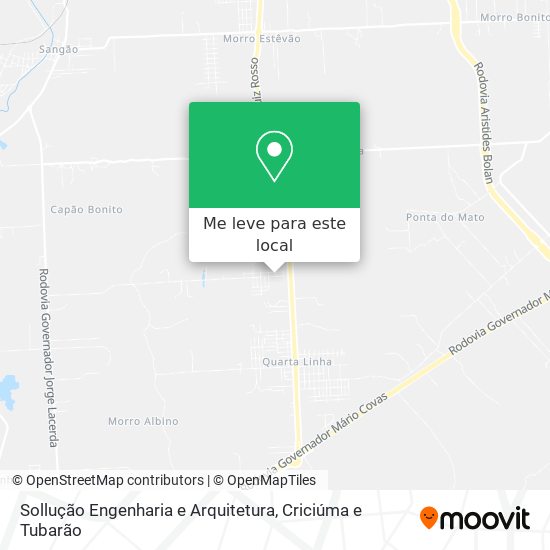Sollução Engenharia e Arquitetura mapa