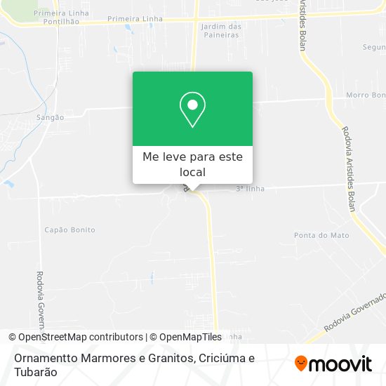 Ornamentto Marmores e Granitos mapa