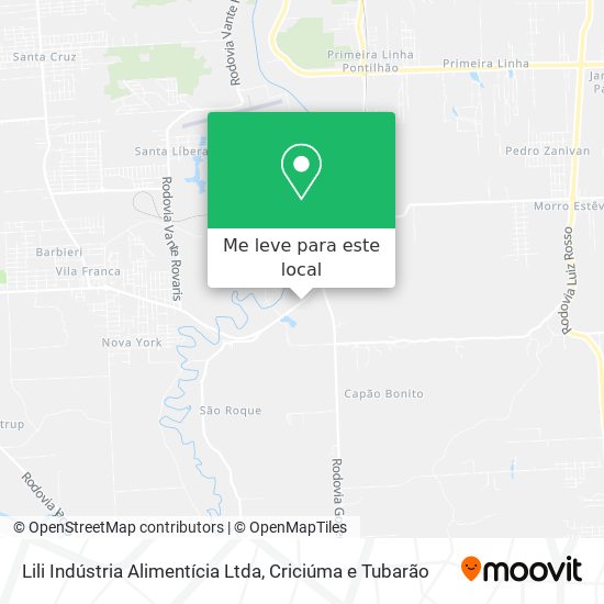 Lili Indústria Alimentícia Ltda mapa