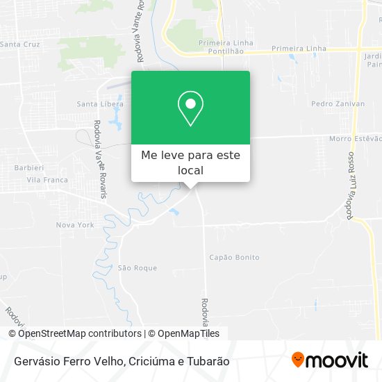 Gervásio Ferro Velho mapa