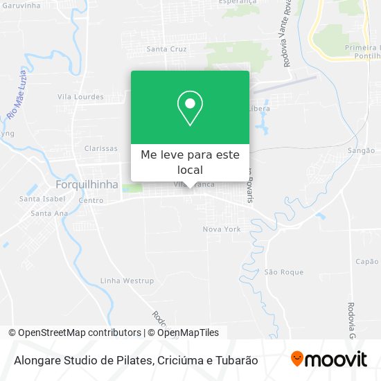 Alongare Studio de Pilates mapa