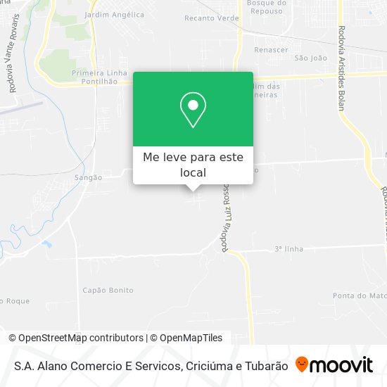S.A. Alano Comercio E Servicos mapa