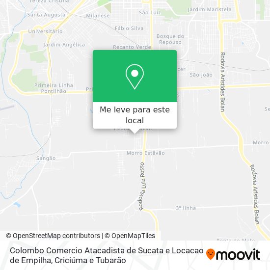 Colombo Comercio Atacadista de Sucata e Locacao de Empilha mapa