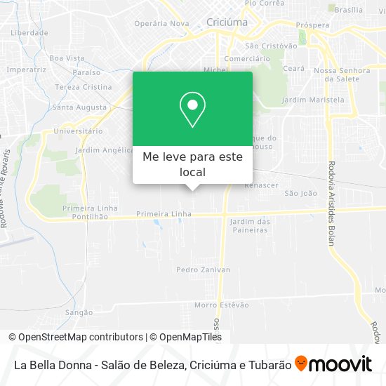 La Bella Donna - Salão de Beleza mapa