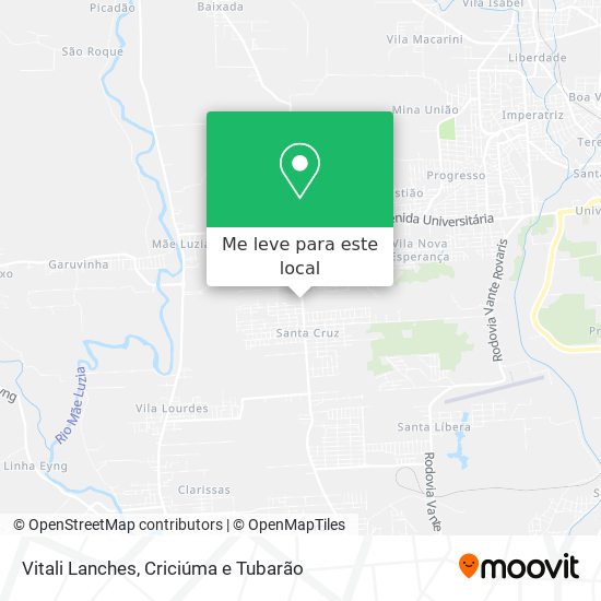 Vitali Lanches mapa