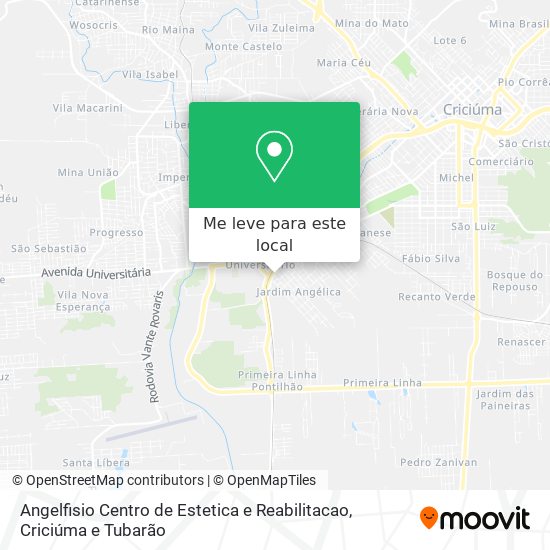 Angelfisio Centro de Estetica e Reabilitacao mapa