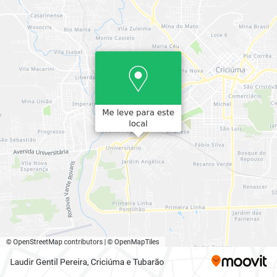 Laudir Gentil Pereira mapa