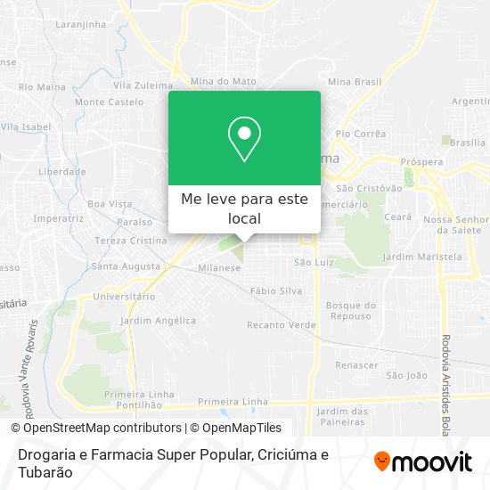 Drogaria e Farmacia Super Popular mapa