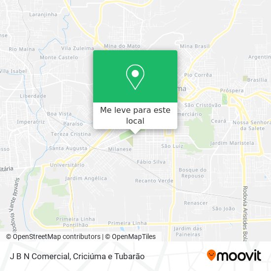 J B N Comercial mapa