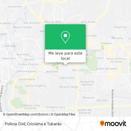 Polícia Civil mapa