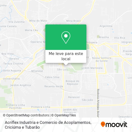 Acriflex Industria e Comercio de Acoplamentos mapa
