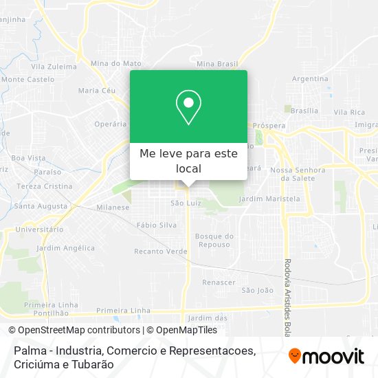 Palma - Industria, Comercio e Representacoes mapa