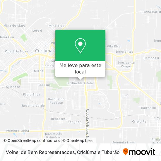 Volnei de Bem Representacoes mapa