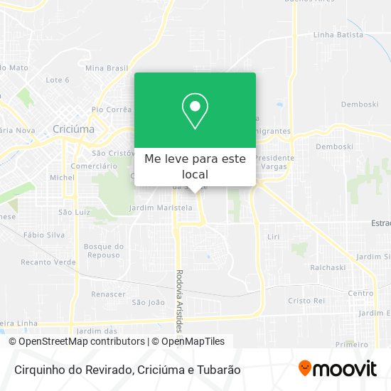 Cirquinho do Revirado mapa
