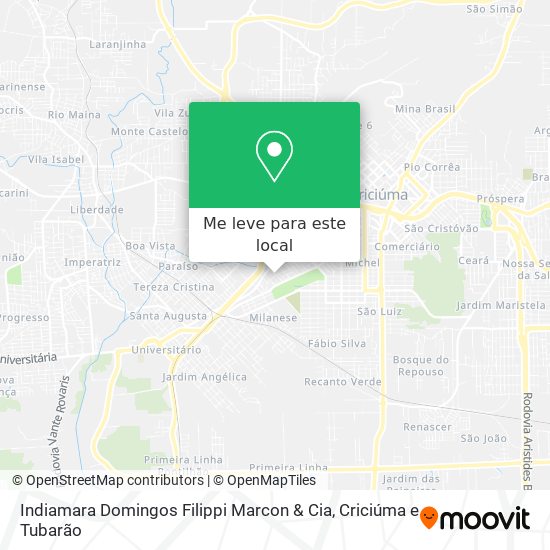 Indiamara Domingos Filippi Marcon & Cia mapa
