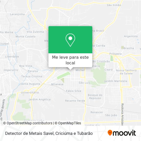 Detector de Metais Savel mapa